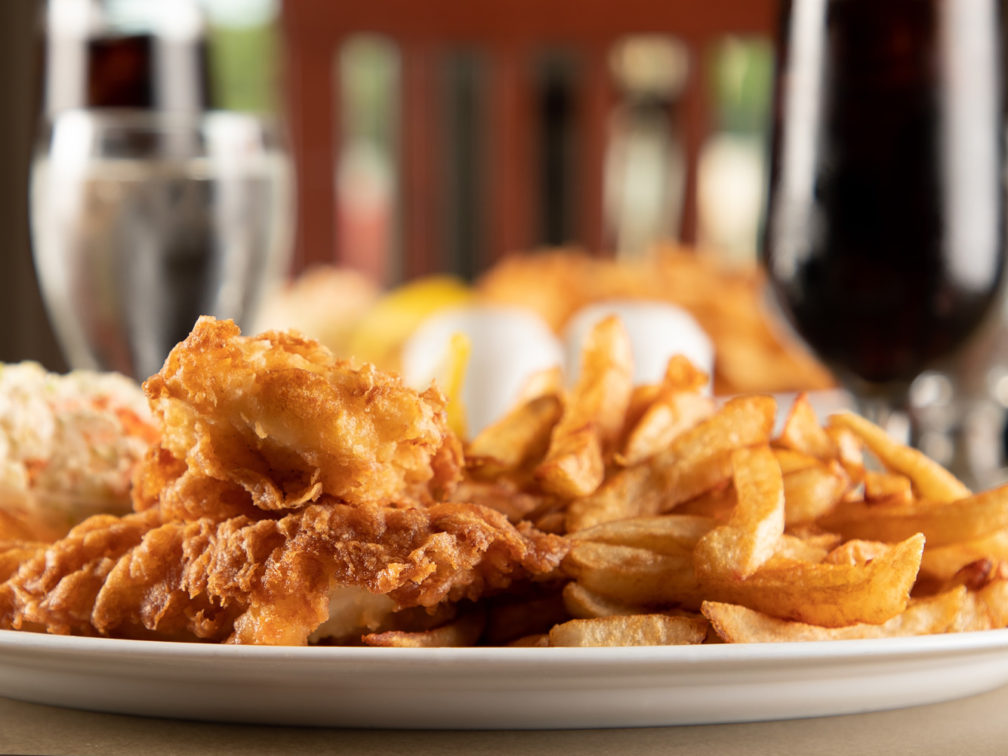 Great Food - Your Table is Here - Deer Lake Motel - Fresh Fish and Chips